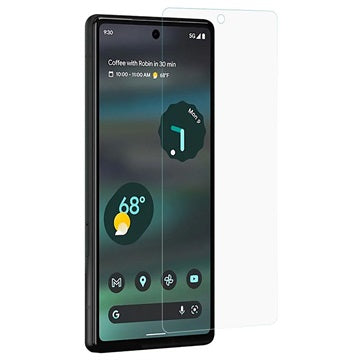 Google Pixel 6a Hærdet Glas Skærmbeskytter - Gennemsigtig
