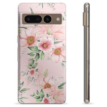 Google Pixel 7 Pro TPU Cover - Vandfarveblomster