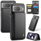Google Pixel 8 Caseme C22-etui RFID-kortpung - Sort