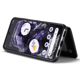 Google Pixel 8 Caseme C22-etui RFID-kortpung - Sort