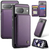 Google Pixel 8 Caseme C22-etui RFID-kortpung - lilla