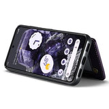 Google Pixel 8 Caseme C22-etui RFID-kortpung - lilla