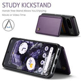 Google Pixel 8 Caseme C22-etui RFID-kortpung - lilla