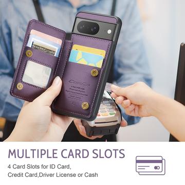 Google Pixel 8 Caseme C22-etui RFID-kortpung - lilla