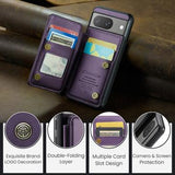 Google Pixel 8 Caseme C22-etui RFID-kortpung - lilla