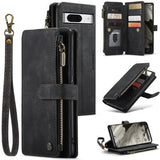 Google Pixel 8 Caseme C30 Multifunktionel Pung - Sort