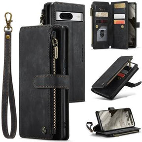 Google Pixel 8 Caseme C30 Multifunktionel Pung - Sort
