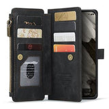 Google Pixel 8 Caseme C30 Multifunktionel Pung - Sort