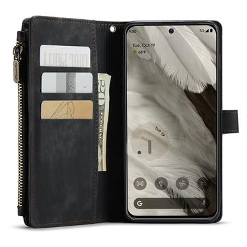 Google Pixel 8 Caseme C30 Multifunktionel Pung - Sort