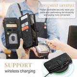 Google Pixel 8 Caseme C30 Multifunktionel Pung - Sort