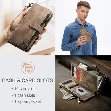 Google Pixel 8 Caseme C30 Multifunktionel Pung - Brun