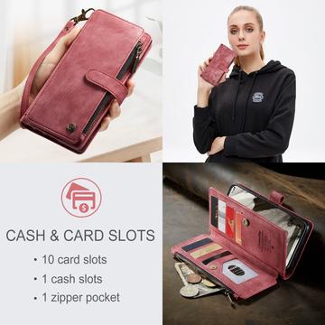 Google Pixel 8 Caseme C30 Multifunktionel Pung - Rød