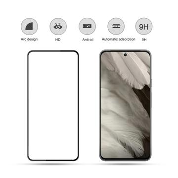Google Pixel 8 Pro Mocolo Full Size Hærdet Glas - 9H - Sort Kant