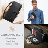 Google Pixel 8 Pro Caseme C30 Multifunktionel Pung - Sort