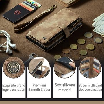 Google Pixel 8 Pro Caseme C30 Multifunktionel Pung - Brun