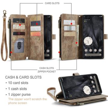 Google Pixel 8 Pro Caseme C30 Multifunktionel Pung - Brun