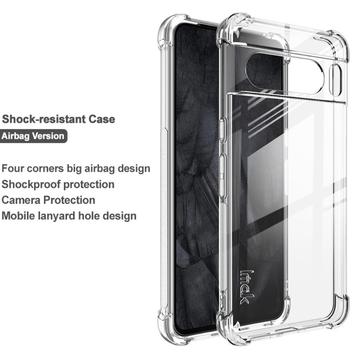 Google Pixel 8 Pro Imak Faldsikkert TPU Cover - Gennemsigtig