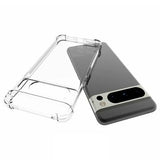 Google Pixel 8 Pro Stødsikkert TPU Cover - Gennemsigtig