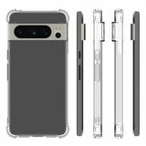 Google Pixel 8 Pro Stødsikkert TPU Cover - Gennemsigtig