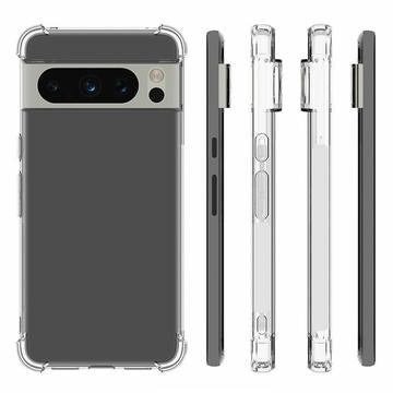 Google Pixel 8 Pro Stødsikkert TPU Cover - Gennemsigtig