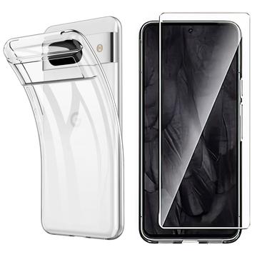 Google Pixel 8 Saii 2-i-1 TPU Cover & Hærdet Glas