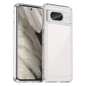 Google Pixel 8 Ridsefast Hybrid Cover - Gennemsigtig