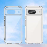 Google Pixel 8 Ridsefast Hybrid Cover - Gennemsigtig