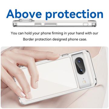Google Pixel 8 Ridsefast Hybrid Cover - Gennemsigtig