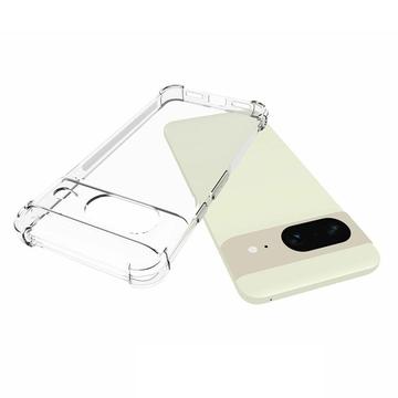 Google Pixel 8 Stødsikkert TPU Cover - Gennemsigtig