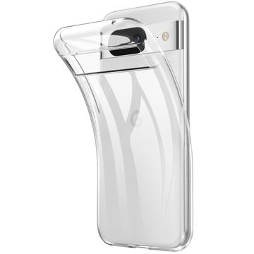 Google Pixel 8a Skridsikkert TPU Cover - Gennemsigtig