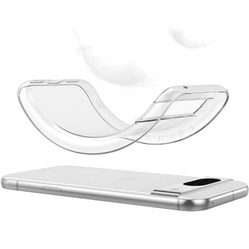 Google Pixel 8a Skridsikkert TPU Cover - Gennemsigtig