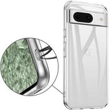 Google Pixel 8a Skridsikkert TPU Cover - Gennemsigtig