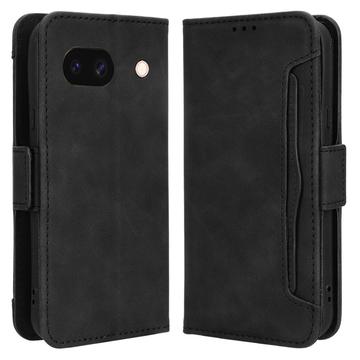 Google Pixel 8a Pung Cover med Kortholder - Sort