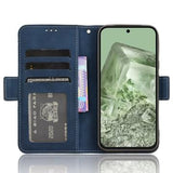 Google Pixel 8a Pung Cover med Kortholder - Blå