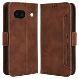 Google Pixel 8a Pung Cover med Kortholder - Brun