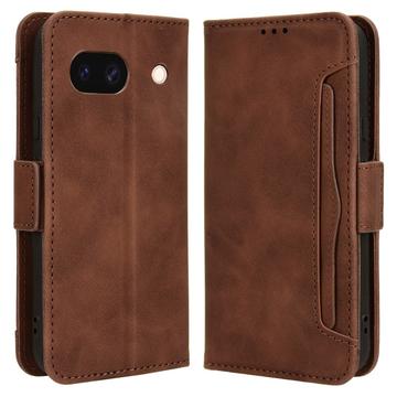 Google Pixel 8a Pung Cover med Kortholder - Brun