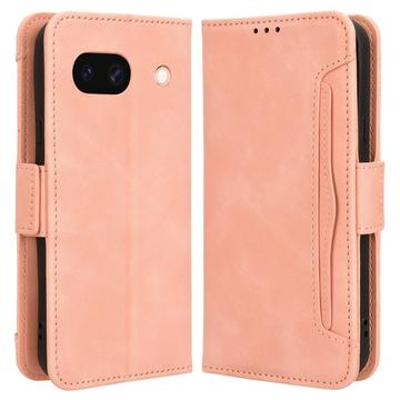 Google Pixel 8a Pung Cover med Kortholder - Pink