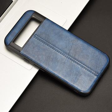 Google Pixel 8a Dækket Hybrid Cover - Blå