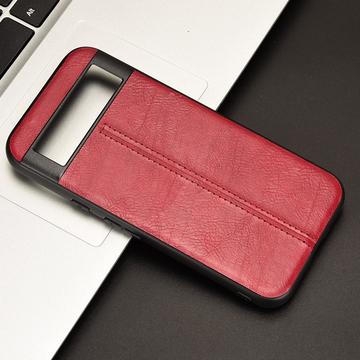 Google Pixel 8a Dækket Hybrid Cover - Rød