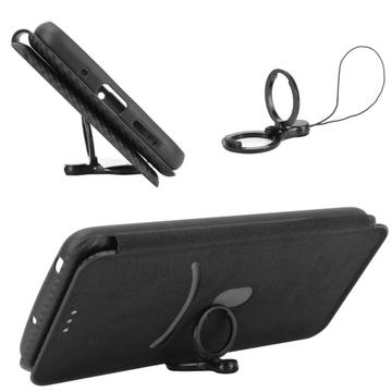 Google Pixel 8a Flip Cover - Karbonfiber - Sort