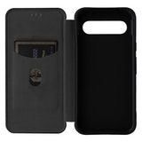 Google Pixel 8a Flip Cover - Karbonfiber - Sort
