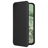 Google Pixel 8a Flip Cover - Karbonfiber - Sort