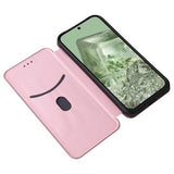 Google Pixel 8a Flip Cover - Karbonfiber - Rødguld