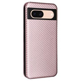 Google Pixel 8a Flip Cover - Karbonfiber - Rødguld