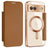 Google Pixel 8a Flip cover med kortholder - MagSafe-kompatibel - Brun