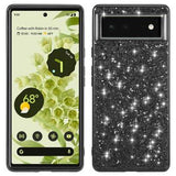 Google Pixel 8a Glitter Series Hybrid Cover - Sort