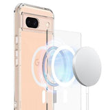 Google Pixel 8a Hybrid Cover - MagSafe Kompatibel - Gennemsigtig
