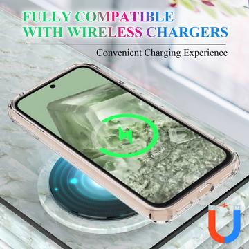 Google Pixel 8a Hybrid Cover - MagSafe Kompatibel - Gennemsigtig