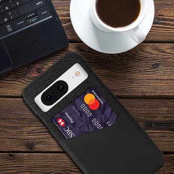 Google Pixel 8a KSQ Cover med Kortholder - Sort