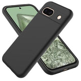 Google Pixel 8a Liquid Silikone Cover med Strop - Sort